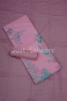 Baby Pink Color Cotton Dress Material - Dress Material - Just Salwars