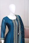 Blue Colour Soft Silk Anarkali - Anarkali - Just Salwars