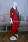 Classic Maroon Color Muslin Suit Set - Salwar Suit - Just Salwars