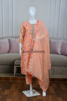 Delightful Peach Color Cotton Suit Set - Salwar Suit - Just Salwars