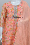 Delightful Peach Color Cotton Suit Set - Salwar Suit - Just Salwars