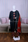 Elegant Black Cotton Suit Set - Salwar Suit - Just Salwars