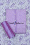 Elegant Purple Cotton Dress Material - Dress Material - Just Salwars