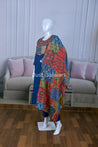 Graceful Blue Color Muslin Suit Set - Salwar Suit - Just Salwars