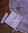 Lavender Color Cotton Material - Dress Material - Just Salwars