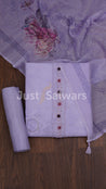 Lavender Color Cotton Material - Dress Material - Just Salwars