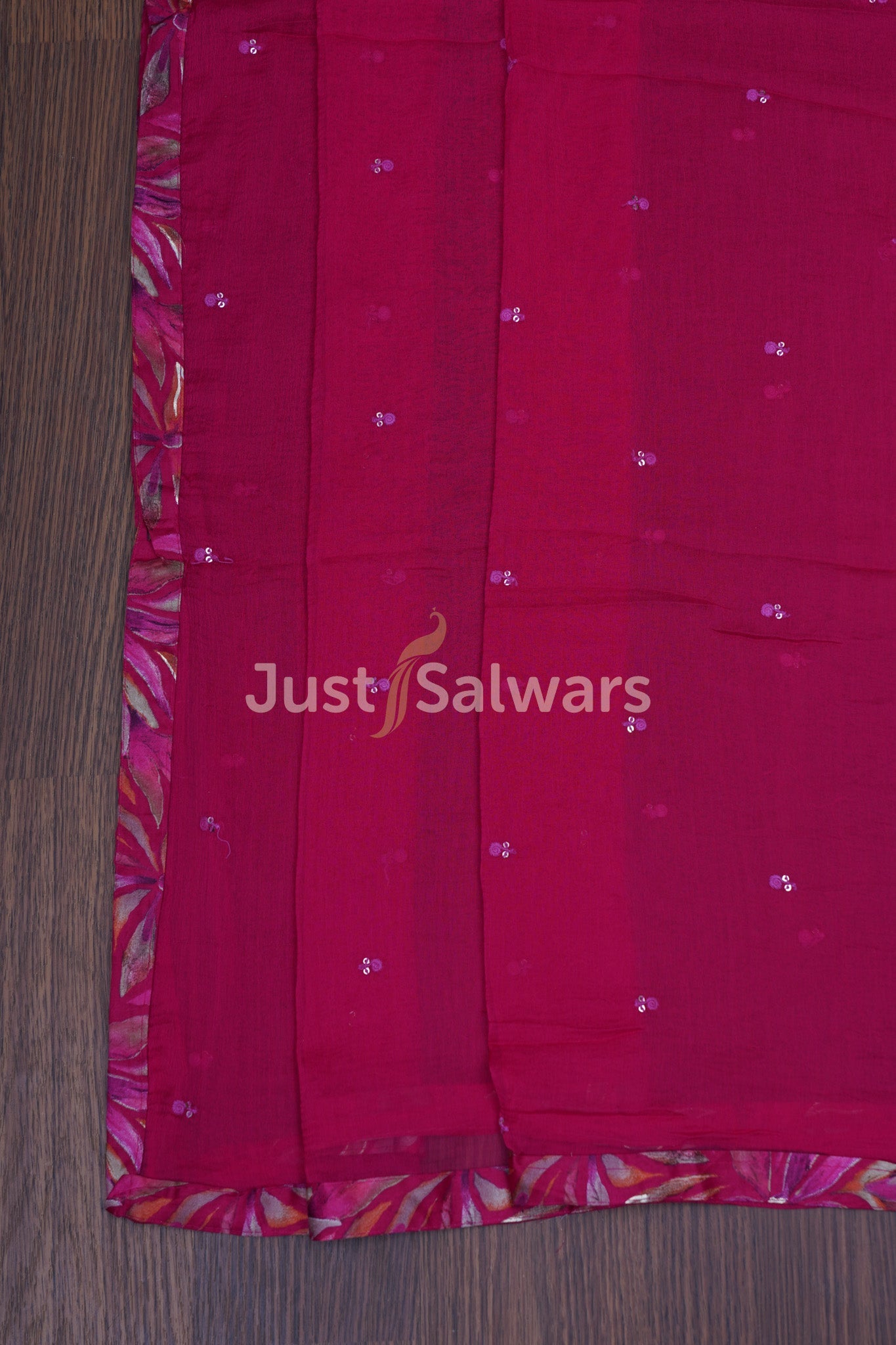 Pink Color Cotton Dress Material - Dress Material - Just Salwars