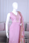 Pink Color Straight Cut Salwar Suit - Salwar Suit - Just Salwars