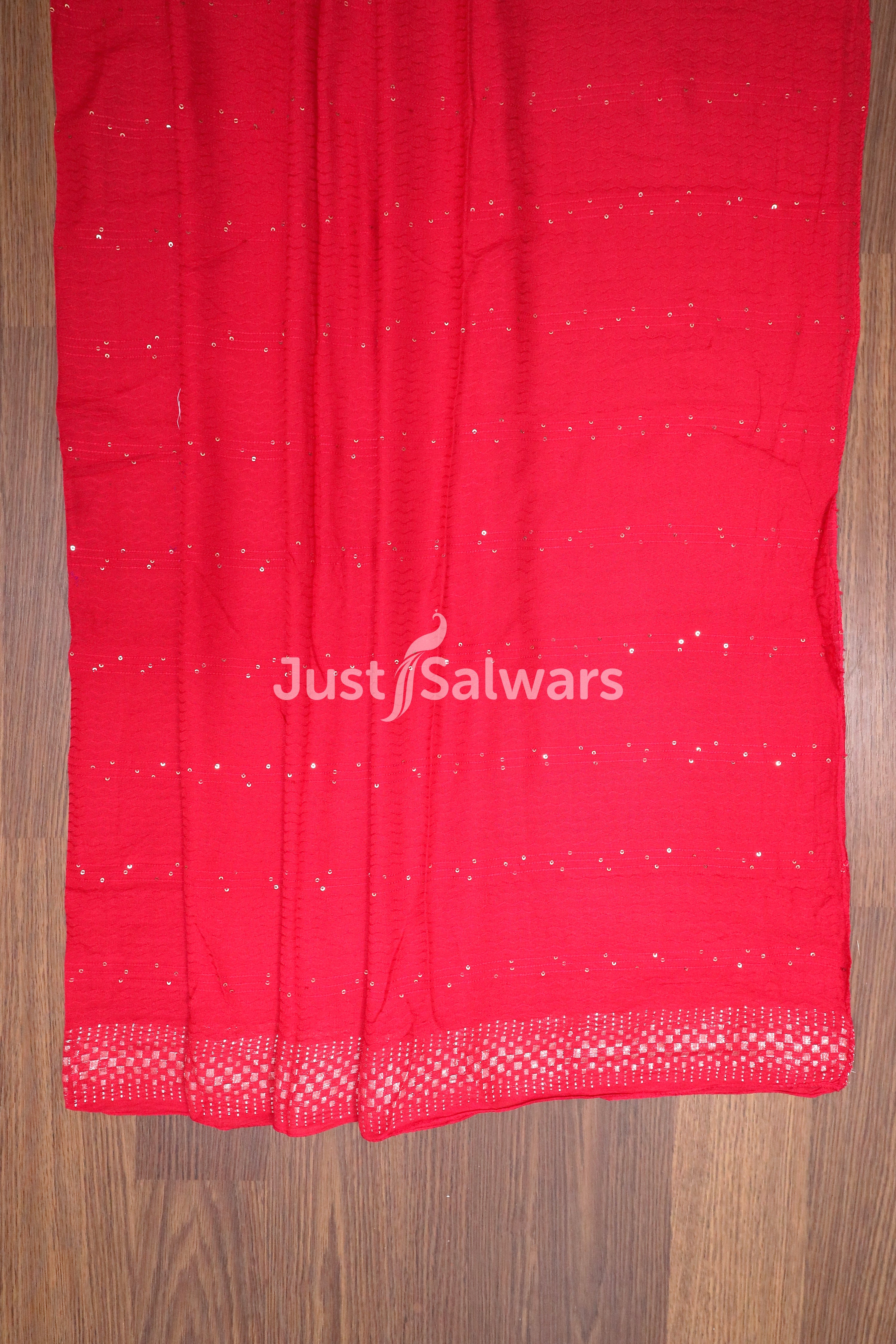 Pink Colour Unstitched Dress Material - Dress Material - Just Salwars