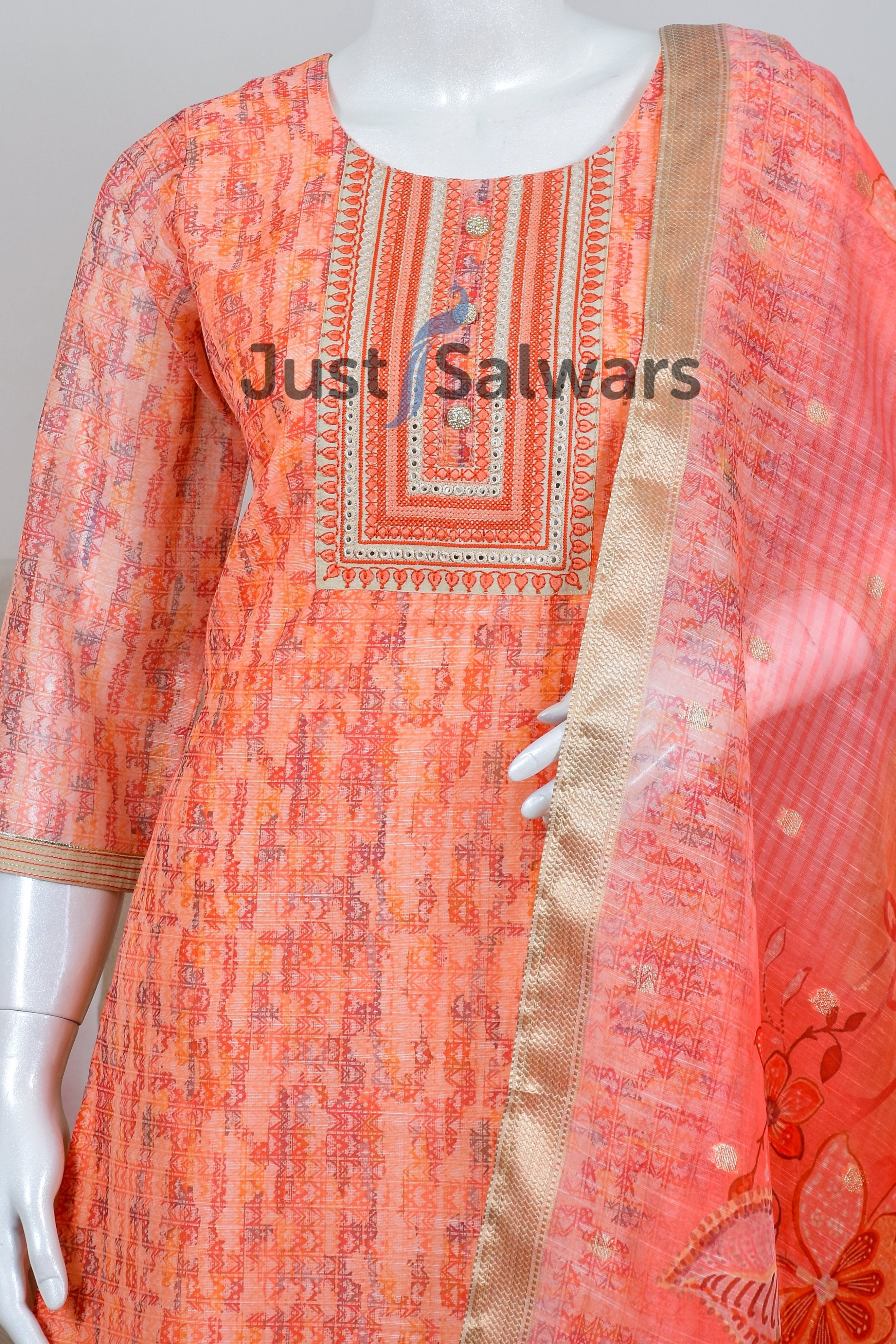 Premium Jute Silk Suit Set - Salwar Suit - Just Salwars