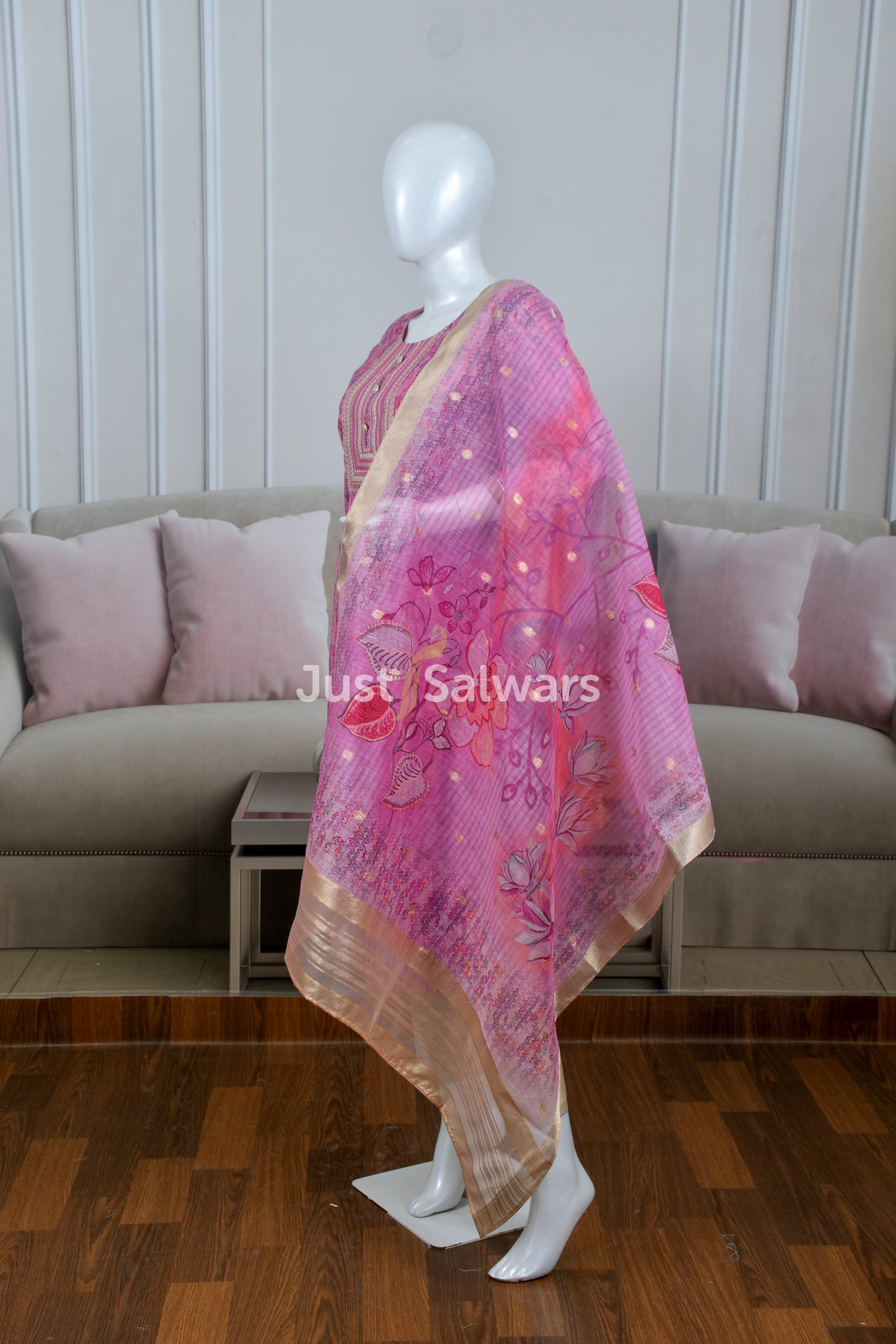 Premium Jute Silk Suit Set - Salwar Suit - Just Salwars