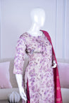 Puple Color Tissue Suit Set - Salwar Suit - Just Salwars