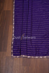 PurpleColourCotton Unstitched Dress Material - Dress Material - Just Salwars