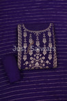 PurpleColourCotton Unstitched Dress Material - Dress Material - Just Salwars