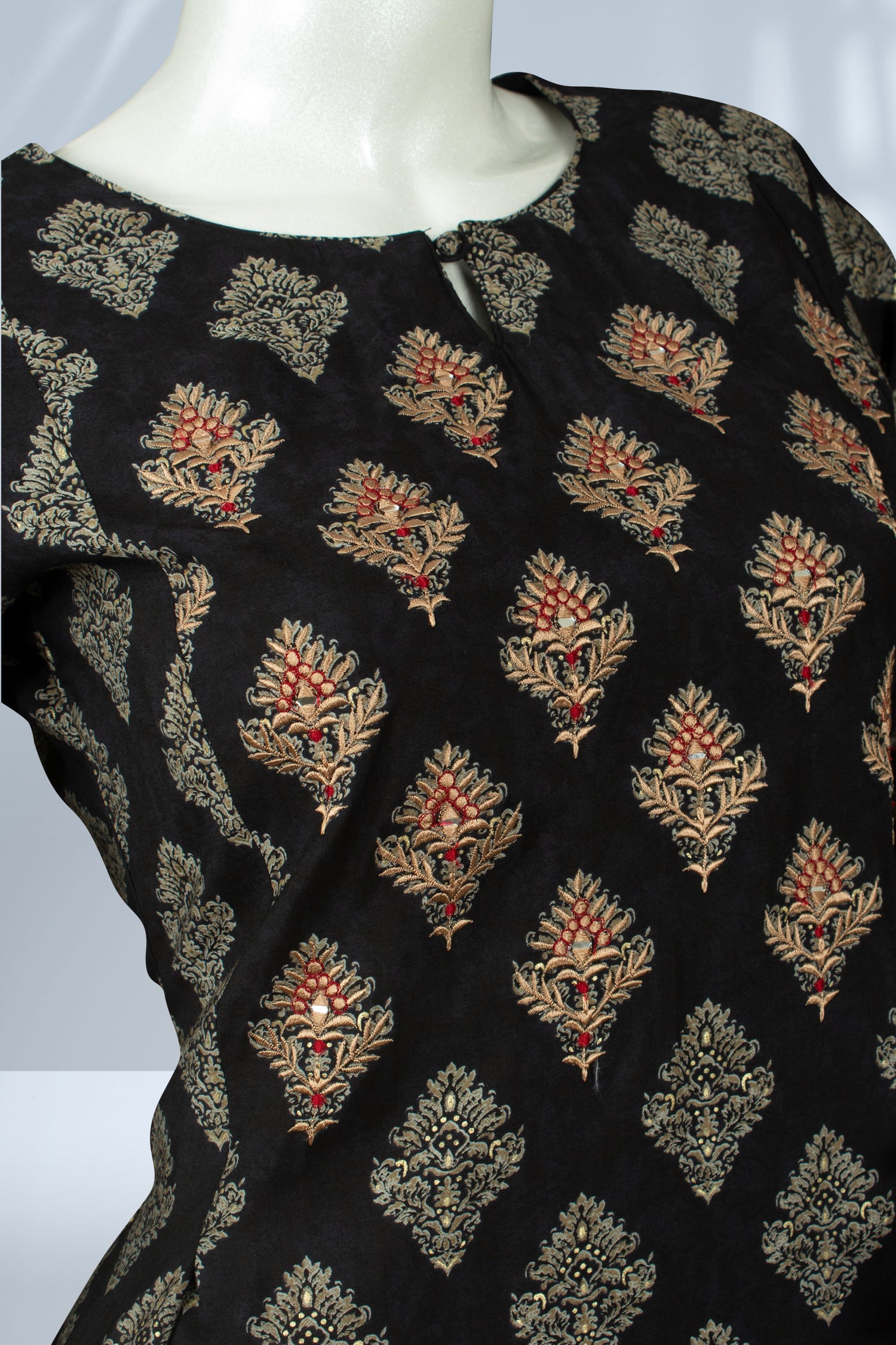 Black Colour Kurti -Kurti- Just Salwars