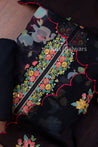 Black Colour Unstitched Dress Material -Dress Material- Just Salwars