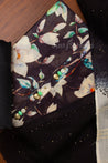 Black Colour Unstitched Dress Material -Dress Material- Just Salwars