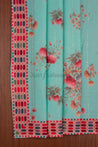Blue Colour Unstitched Dress Material -Dress Material- Just Salwars