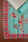 Blue Colour Unstitched Dress Material -Dress Material- Just Salwars