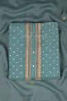 Blue Colour Unstitched Dress Material -Dress Material- Just Salwars