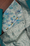 Blue Colour Unstitched Dress Material -Dress Material- Just Salwars