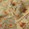 Cream Colour Floral Dress Material -Dress Material- Just Salwars