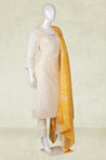 Cream Colour Straight Cut Salwar Suit -Salwar Suit- Just Salwars
