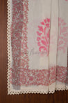 Cream Colour Unstitched Dress Material -Dress Material- Just Salwars