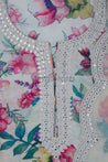 Cream Colour Unstitched Dress Material -Dress Material- Just Salwars