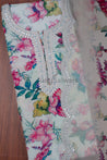 Cream Colour Unstitched Dress Material -Dress Material- Just Salwars