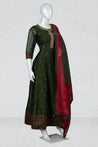 Green Colour Anarkali Suit Set -Anarkali- Just Salwars