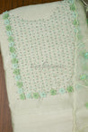 Green Colour Dress Material -Dress Material- Just Salwars