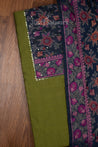 Green Colour Silk Cotton Dress Material with Handloom Dupatta -Dress Material- Just Salwars