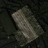 Green Colour Silk Cotton Partywear Dress Material -Dress Material- Just Salwars
