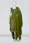Green Colour Straight Cut Salwar Suit -Salwar Suit- Just Salwars