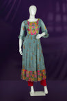 Grey Colour Anarkali Gown -Gown- Just Salwars