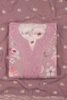 Lavender Colour Unstitched Dress Material -Dress Material- Just Salwars