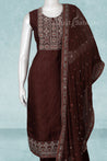 Maroon Colour Straight Cut Salwar Suit -Salwar Suit- Just Salwars