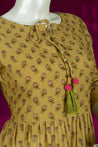 Mustard Colour Anarkali Gown -Gown- Just Salwars