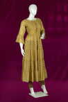Mustard Colour Anarkali Gown -Gown- Just Salwars