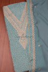 Olive Green Colour Unstitched Dress Material -Dress Material- Just Salwars
