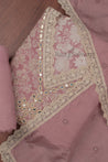 Onion Colour Unstitched Dress Material -Dress Material- Just Salwars