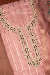 Onion Colour Unstitched Dress Material -Dress Material- Just Salwars