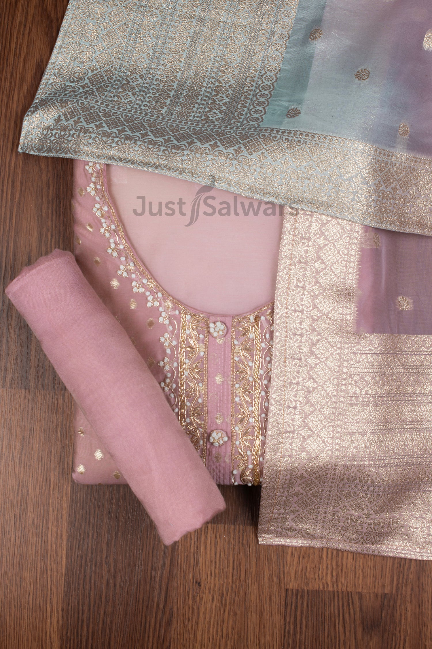 Denim blue cotton dress materials salwar kameez dupatta unstitched suit  free size floral embroidery : Amazon.in: Fashion