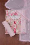 Pink Colour Unstitched Dress Material -Dress Material- Just Salwars