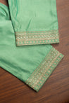 Pista Green Colour Straight Cut Salwar Suit -Salwar Suit- Just Salwars