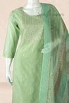 Pista Green Colour Straight Cut Salwar Suit -Salwar Suit- Just Salwars