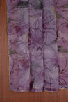 Purple Colour Organza Silk Semi Stitched Dress Material -Dress Material- Just Salwars