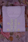 Purple Colour Unstitched Dress Material -Dress Material- Just Salwars