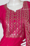 Rani Pink Colour Anarkali Suit Set -Anarkali- Just Salwars